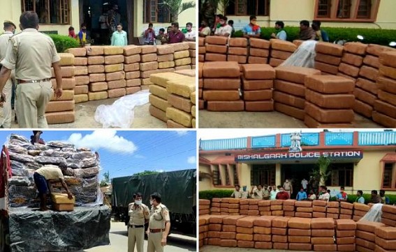 Nesha Mukt Tripura ? Drug Consumption's Heavy Spikes under BJP Govt in Tripura : Contraband Items Worth Rs. 10 Crores Seized at Bishalgarh 